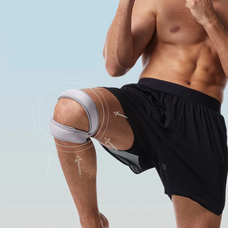 1 Stuks Siliconen Patellaire Kniebeschermers Voorkomen Gewrichtsblessures Kniebrace Hardlopen Fitness Fietsen Overslaan Knie Mouw Mannen Vrouwen