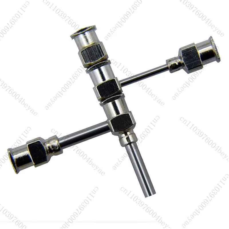 

Three tube coaxial needle 3D printing needle electrospinning needle tip melting wet process shell core skin core hollow fiber