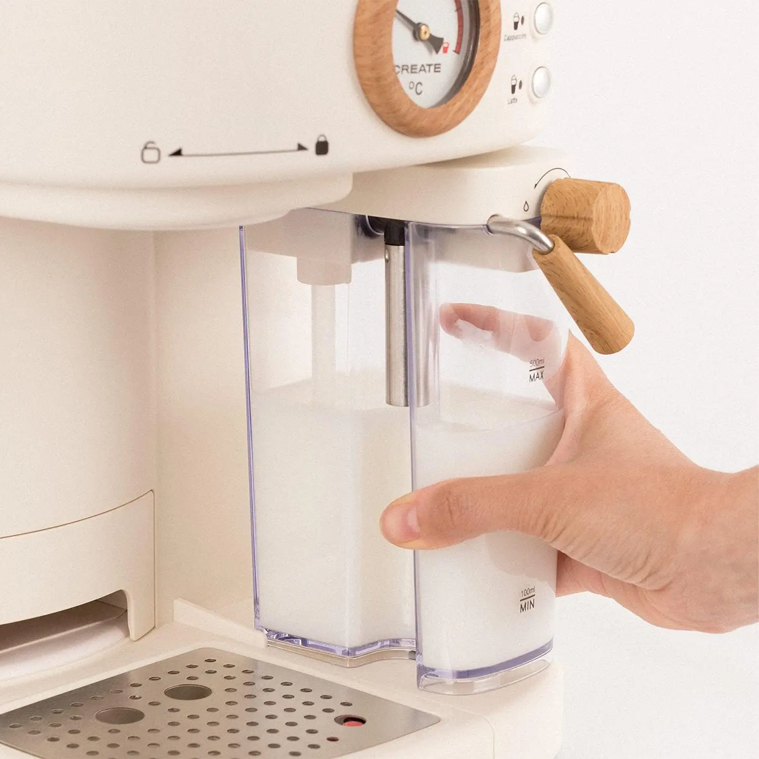 Pafetera Exprs semia automatique بلانكو روتو 20 بار، ديبيسلو دي ليش، باندجا دي جوتيو، دوس إصدار