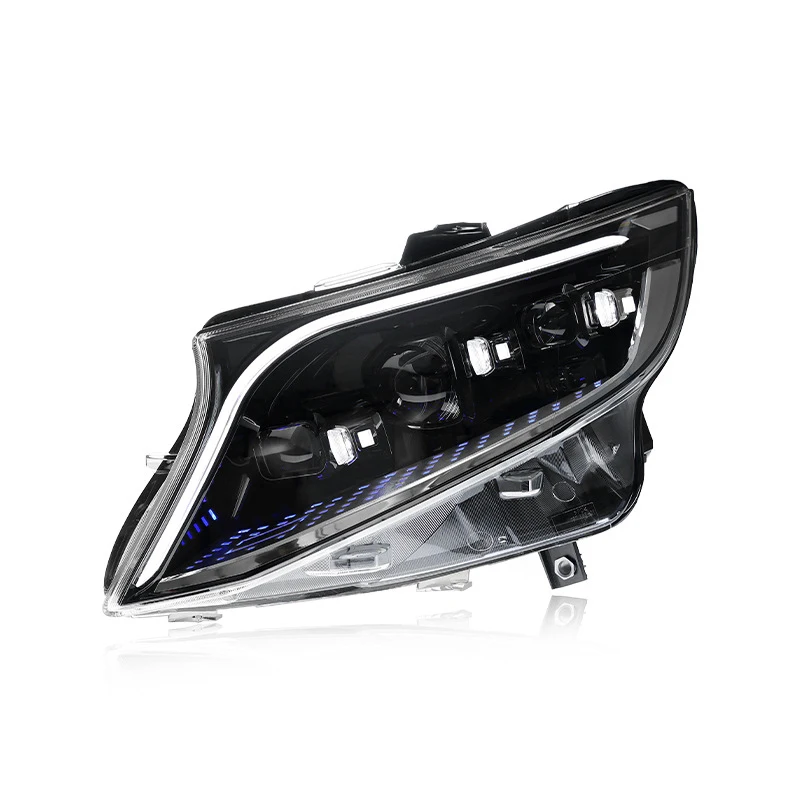 Suitable for 16-24 Mercedes-Benz vito headlight assembly modification S-class model LED daytime running lights streaming steerin