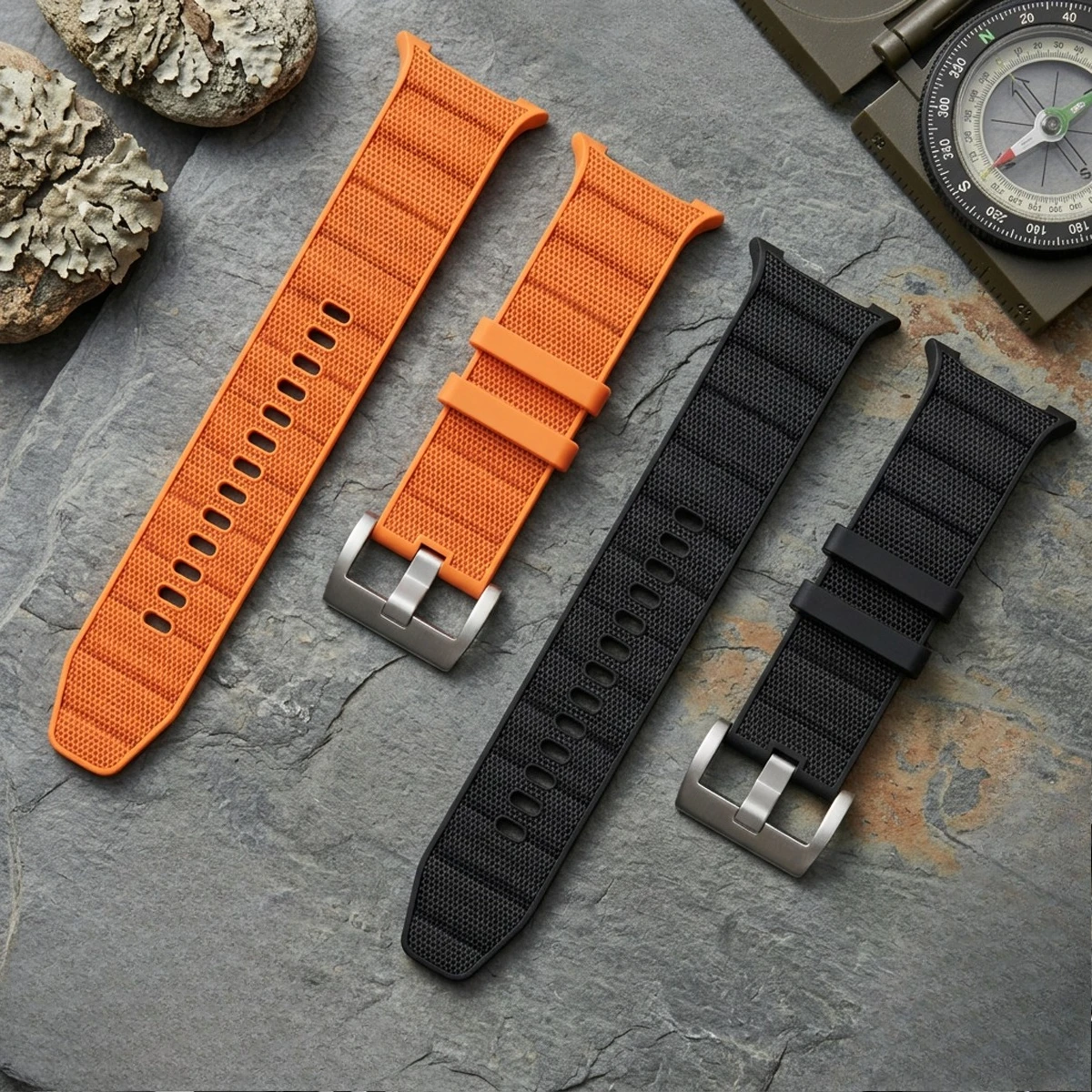 Nylon+Silicone Strap for Samsung Galaxy Watch Ultra 2 1 47mm Band Accessories Correa Bracelet for Galaxy Watch 9/8 40 44mm Strap
