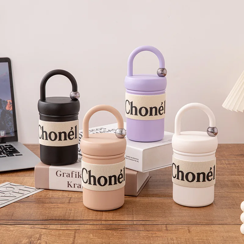 Kaffeebecher aus Edelstahl 316, 400 ml, isolierte Reisebecher für Frauen, auslaufsichere Isolierflasche, minimalistische Heiß-/Kalt-Geschenkbecher