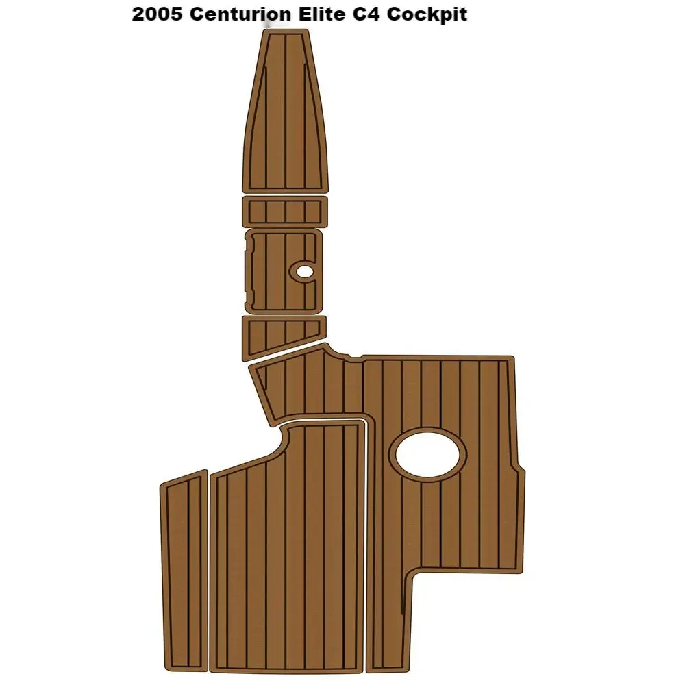 Cockpit Pad Boat EVA Faux Foam Teak Deck Flooring Mat For 2005 Centurion Elite C4