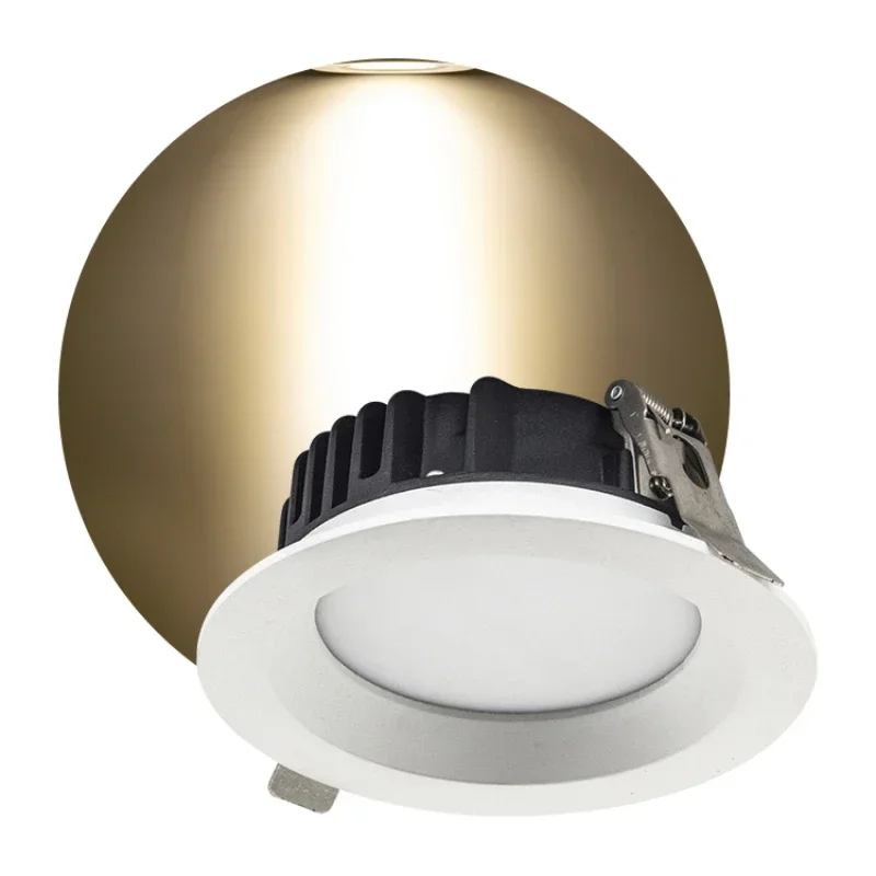 Indoor dimmable commercial down light trimless spotlight anti glare aluminium ceiling recessed downlight