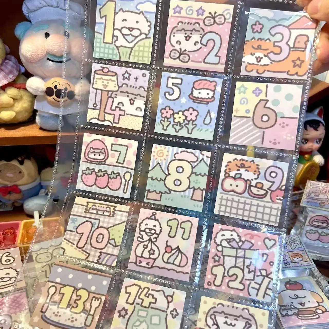 

62-piece Japanese Pencil Spoon Cute Daily Calendar 365-day Monthly Calendar Cute Handbook Decoration Note Monthly Plan Cute Gift