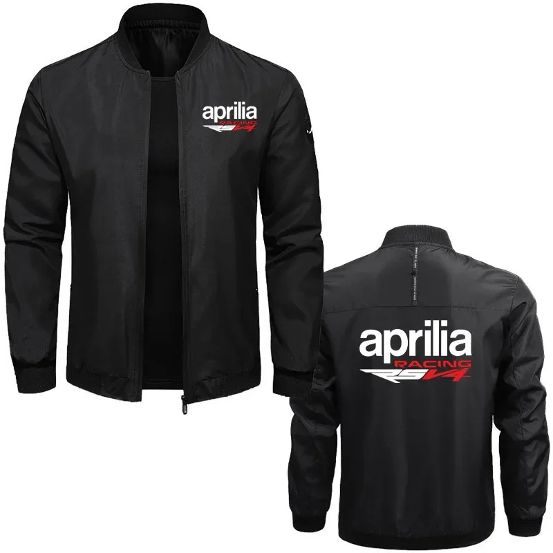 

2024 new men's baseball jacket crewneck trend street men's jacket top Aprilia Racing RSV4 Windproof Men's motorcycle jacket