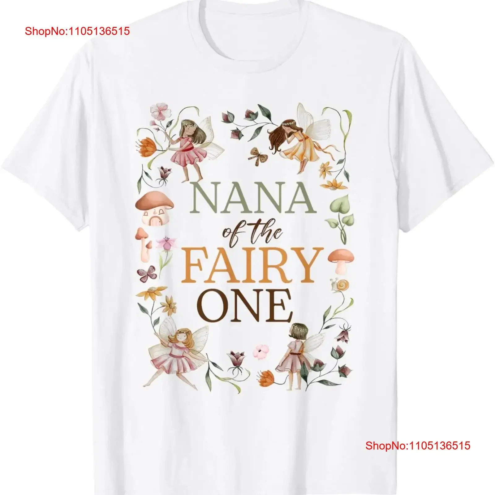 

Nana of The Birthday Fairy One 1st Bday Одинаковая семейная футболка винтажная стираная дизайнерская одежда унисекс Мягкая модная мужская одежда