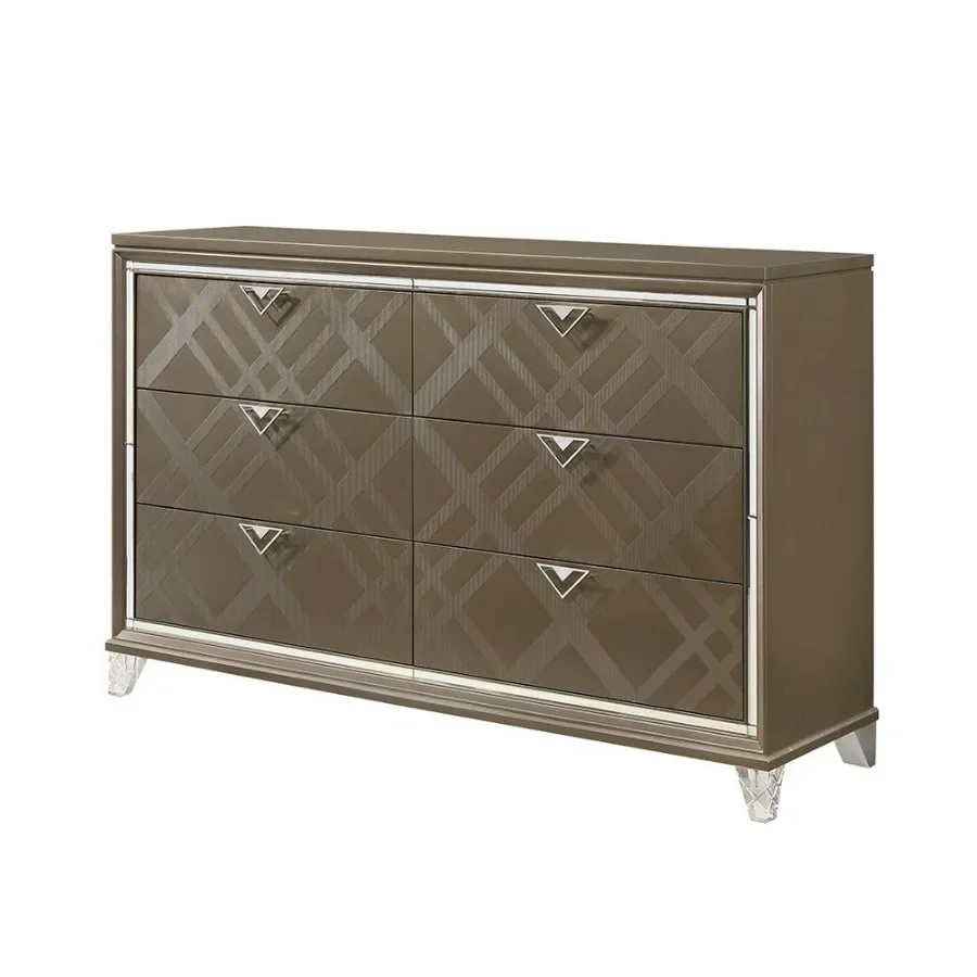 

Skylar Dark Champagne Finish Dresser