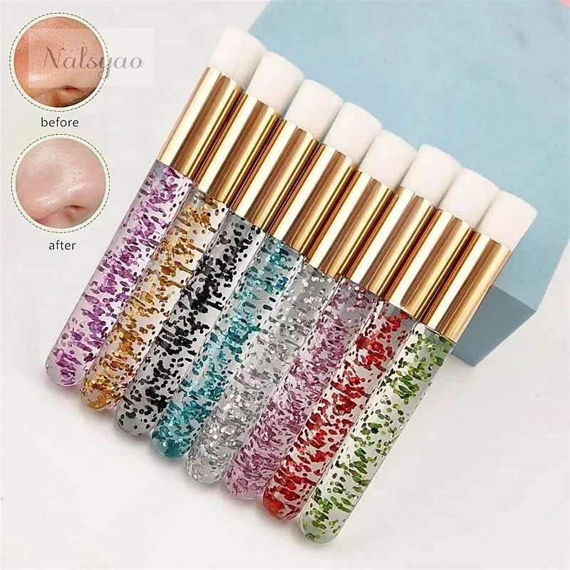 5Pcs Professional Eyelash Extension Shampoo Cleaning Brush Shining Eye Lash Lift Foam Cleaner Brushes Nose Face Clean Tools