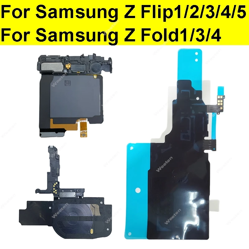 For Samgsung Z Flip1 2 3 4 5 Z Fold 1 2 3 4 F7210 NFC Wireless Charging Coil Module  NFC Wireless Charge Induction Coil parts