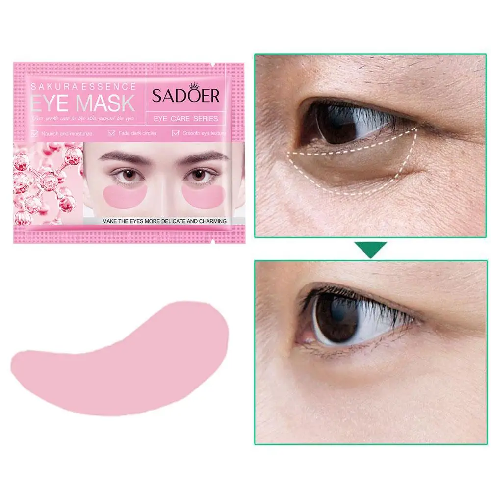 1Pair Extract Eye Mask Collagen Eye Mask Remove Dark Circles Anti Aging Anti-Puffiness Moisturizing Brighten Skin Care