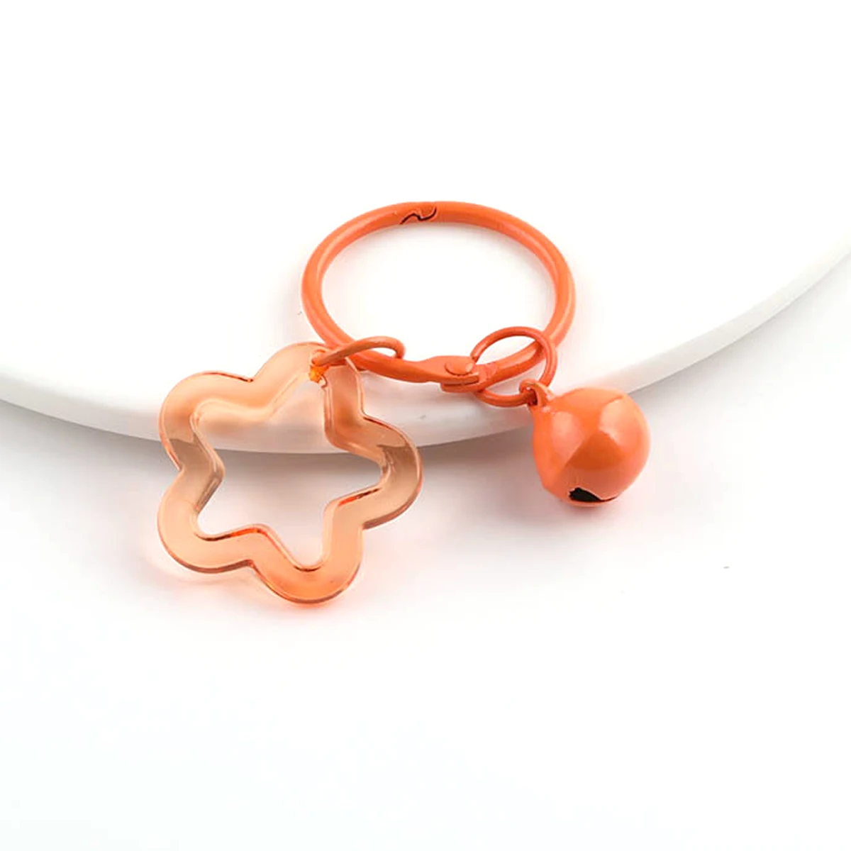 Bunte Hakenverschlüsse, Clips, Glocke, Acryl, Blume, klassisch, für Schlüsselanhänger, Tasche, Schmuck, DIY, 55 x 30 mm – Detail 8