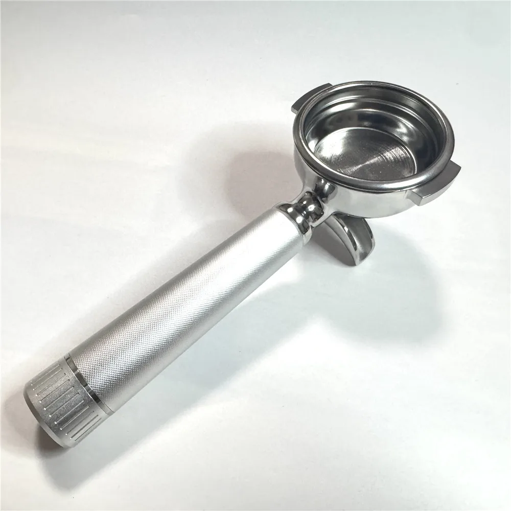 58MM Double Mouth Coffee Portafilter Suitable For EXPOBAR E61 Stainless Steel Coffee Bottomed Handle Universal Barista Tools