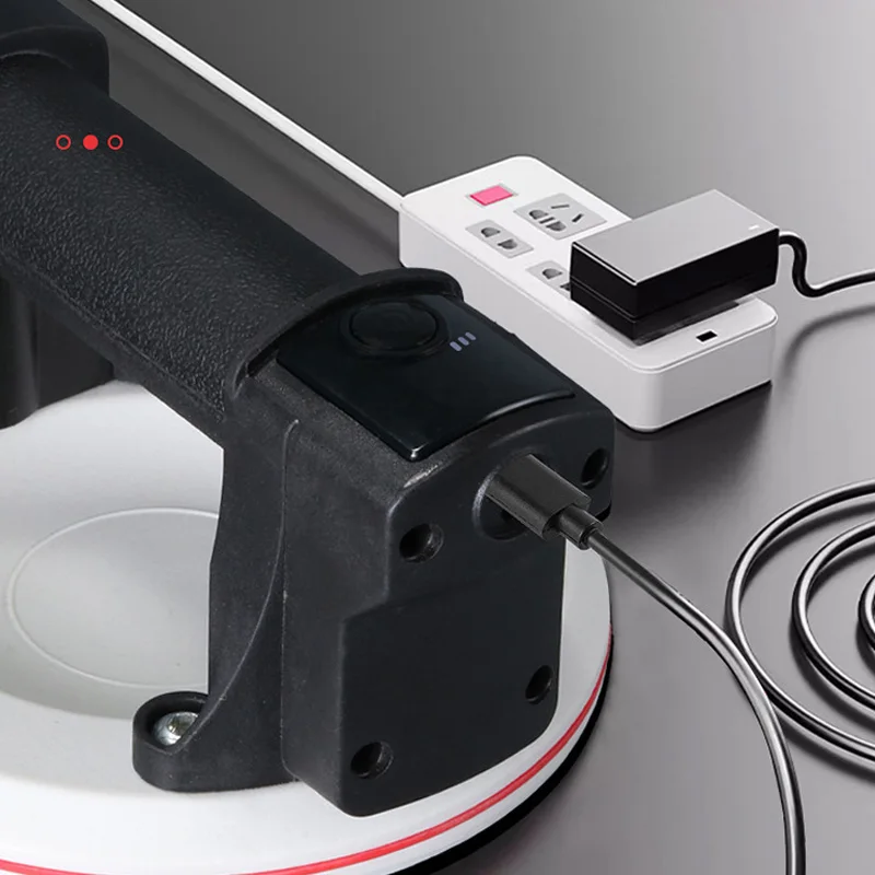 Intelligent Electric Suction Cup Double-layered Rubber Base LED Digital Display Glass Tile Vacuum Air Suction Cup Handling Tools