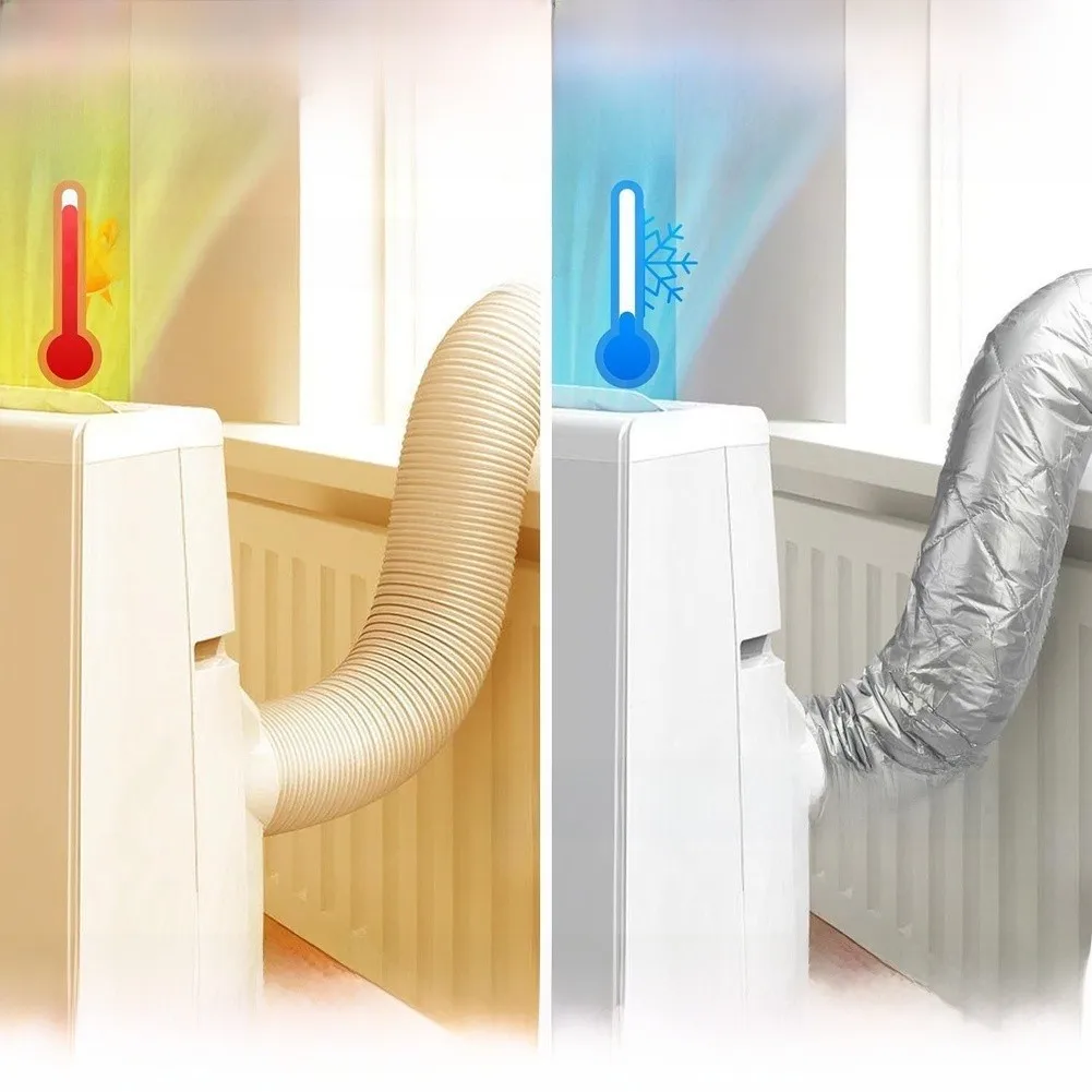 150*58cm AC Insulated Air Conditioner Hose Sleeve For Portable Units, Thermal Cover To Boost Cooling Efficiency & Block Heat