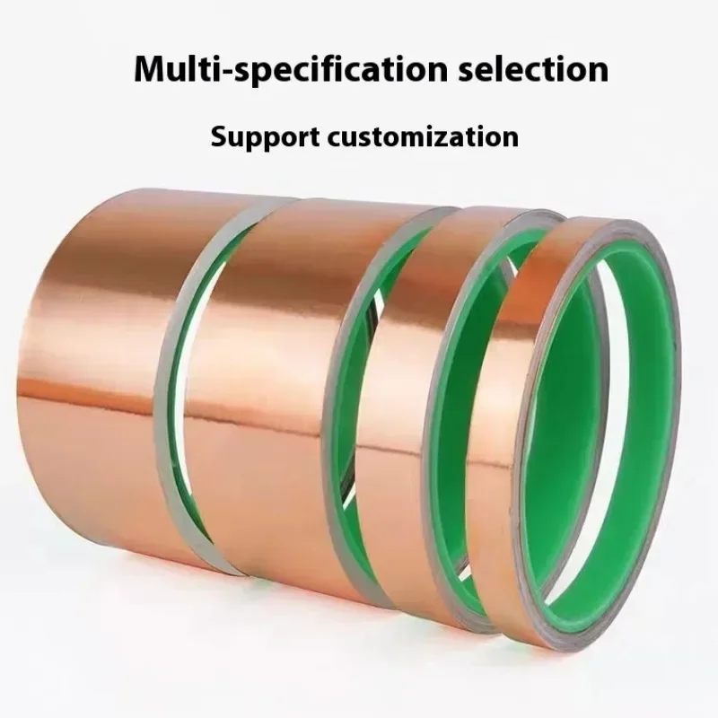 Copper Tape Double-sided Conductive Foil for Stained Glass Shielding Guitar EMI Crafts Adhesive Ladder Dispenser Glue Cell Tools