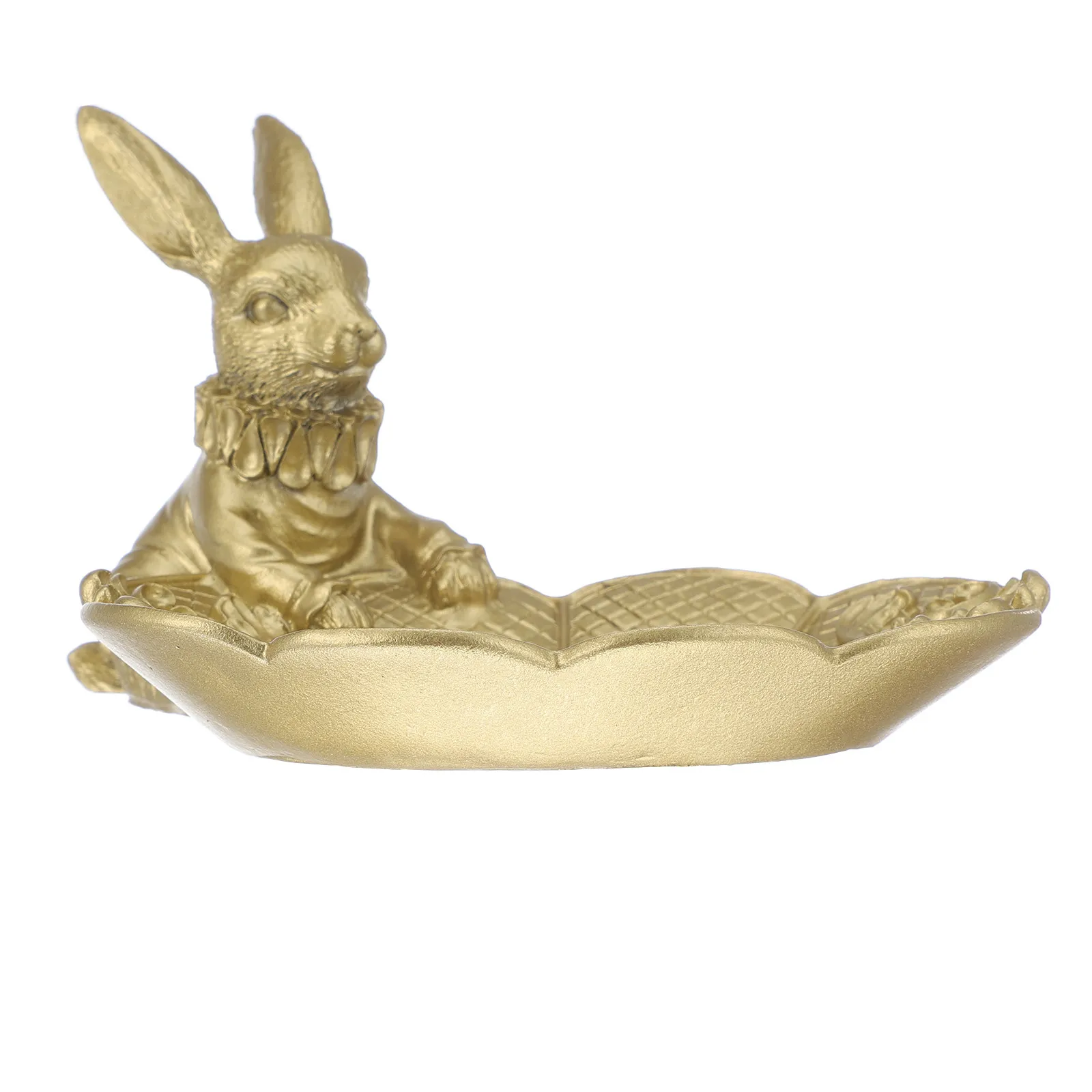 

Creative Sitting Rabbit Shaped Resin Jewelry Display Tray for Earrings Necklaces Bracelets Decorative Storage Plate Home