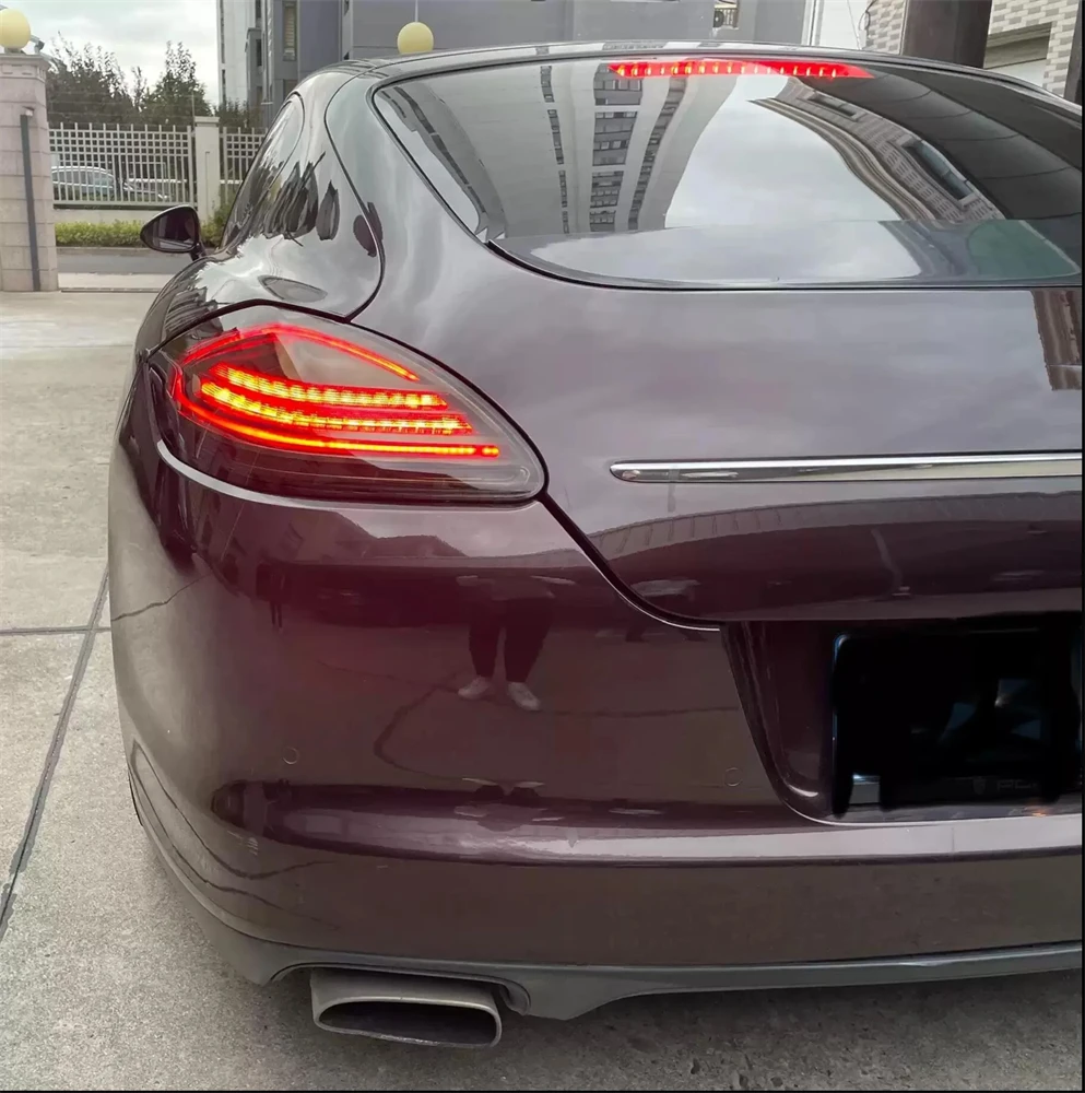 

Автомобильный светодиодный задний фонарь в сборе для Porsche Panamera 2010-13, тормозной сигнал поворота, лампа заднего хода для автомобиля