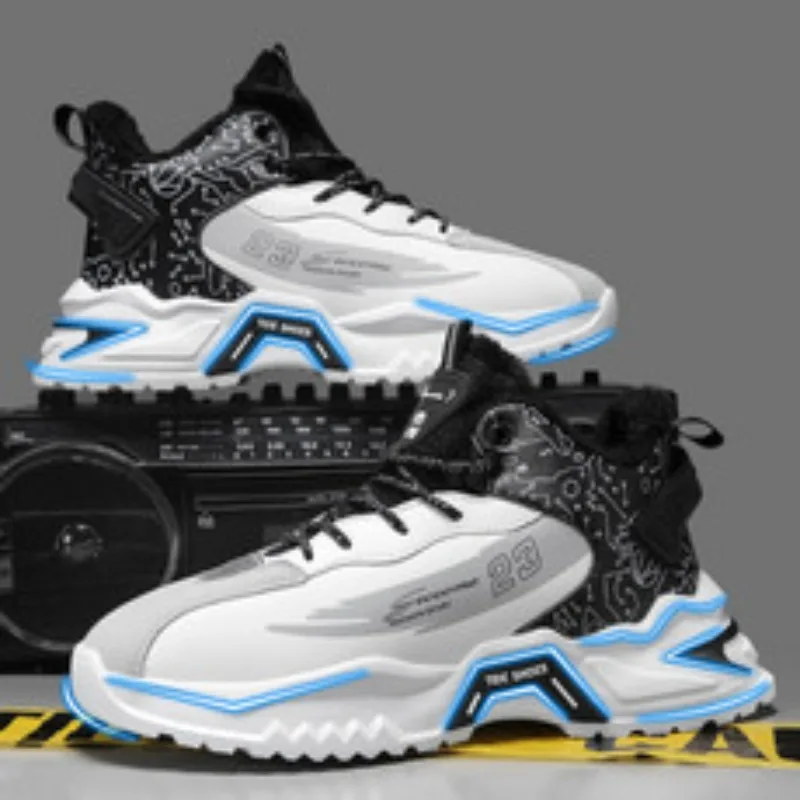 

Новинка 2025, высокие летние мужские кроссовки, дышащие, с защитой от запаха, универсальные повседневные спортивные модные кроссовки для папы