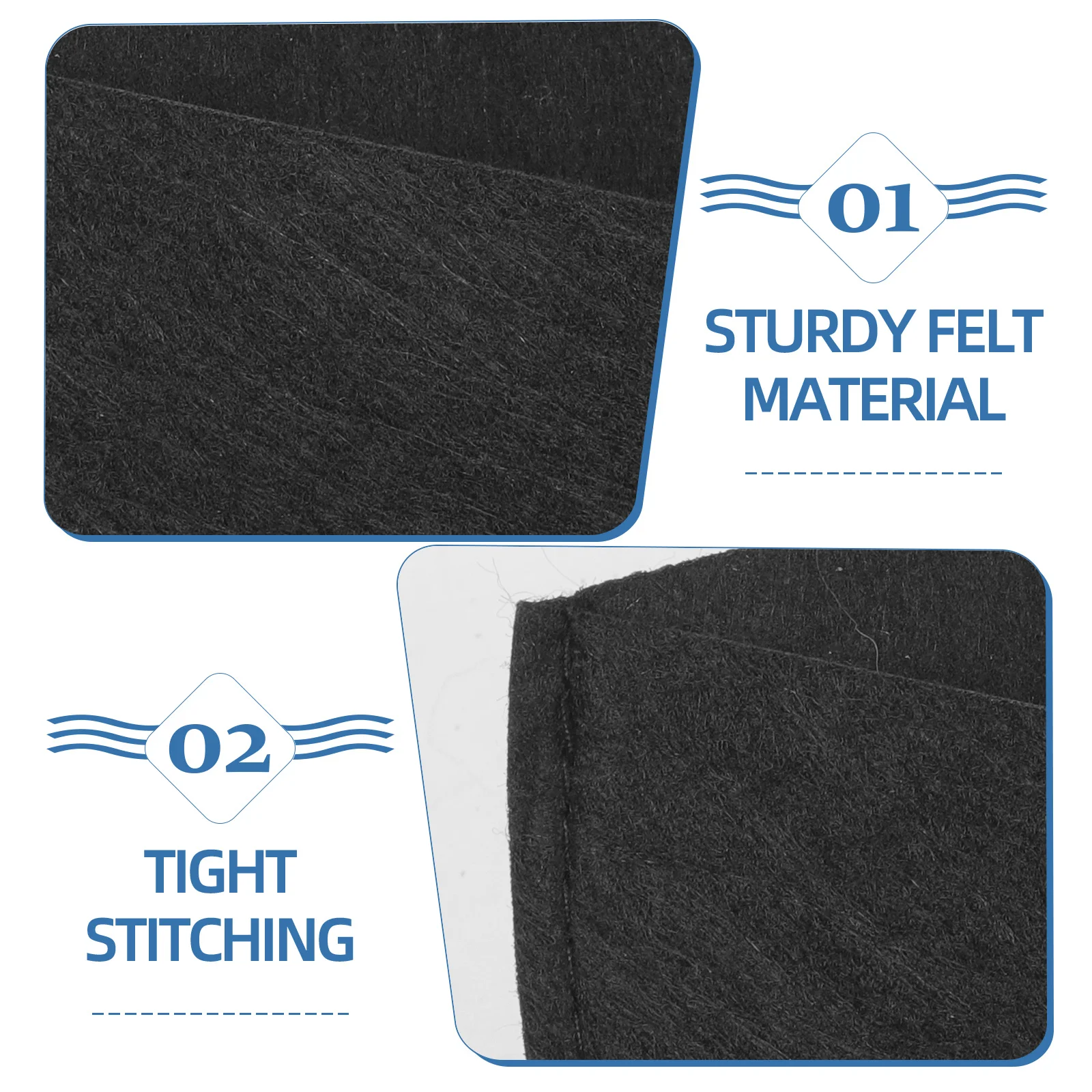 

3pcs Planting Liner Felt Planter Inserts Planter Insert For Balcony Home Office Garden Pot Liner Grow Bag Supplies