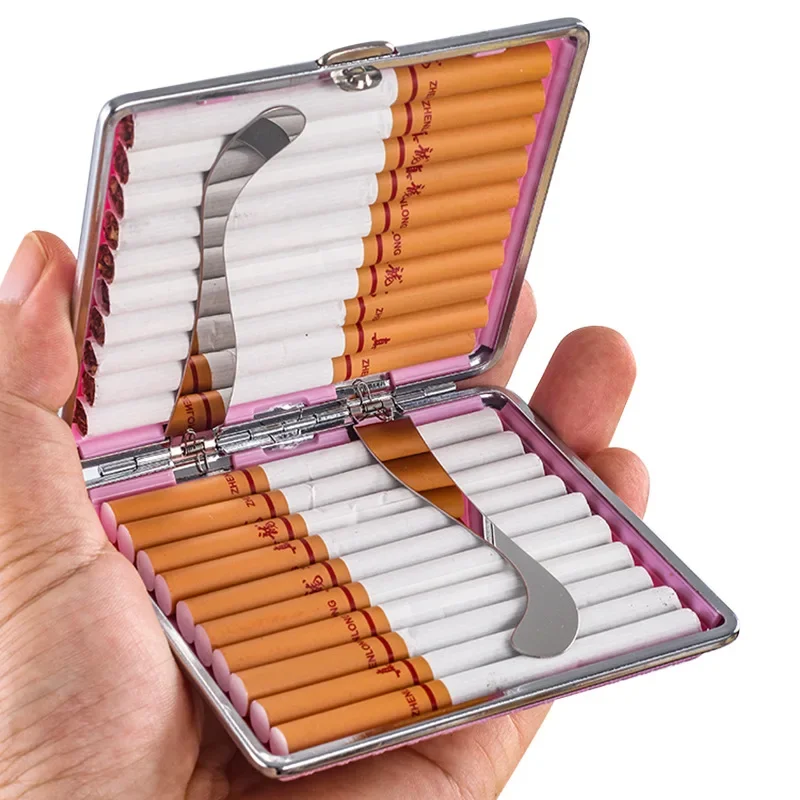 Portable Cigarettes Cases Cigarettes Pocket Tobacco Holder Grid Pattern Fashion Smoking Accessorie for Man Lady Gifts Box