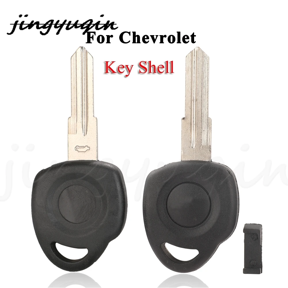 

jingyuqin 10ocs Replacement Transponder Car Key Blank Fob For For Chevrolet Cruze Epica Lova Camaro Impala Car Key Shell Case