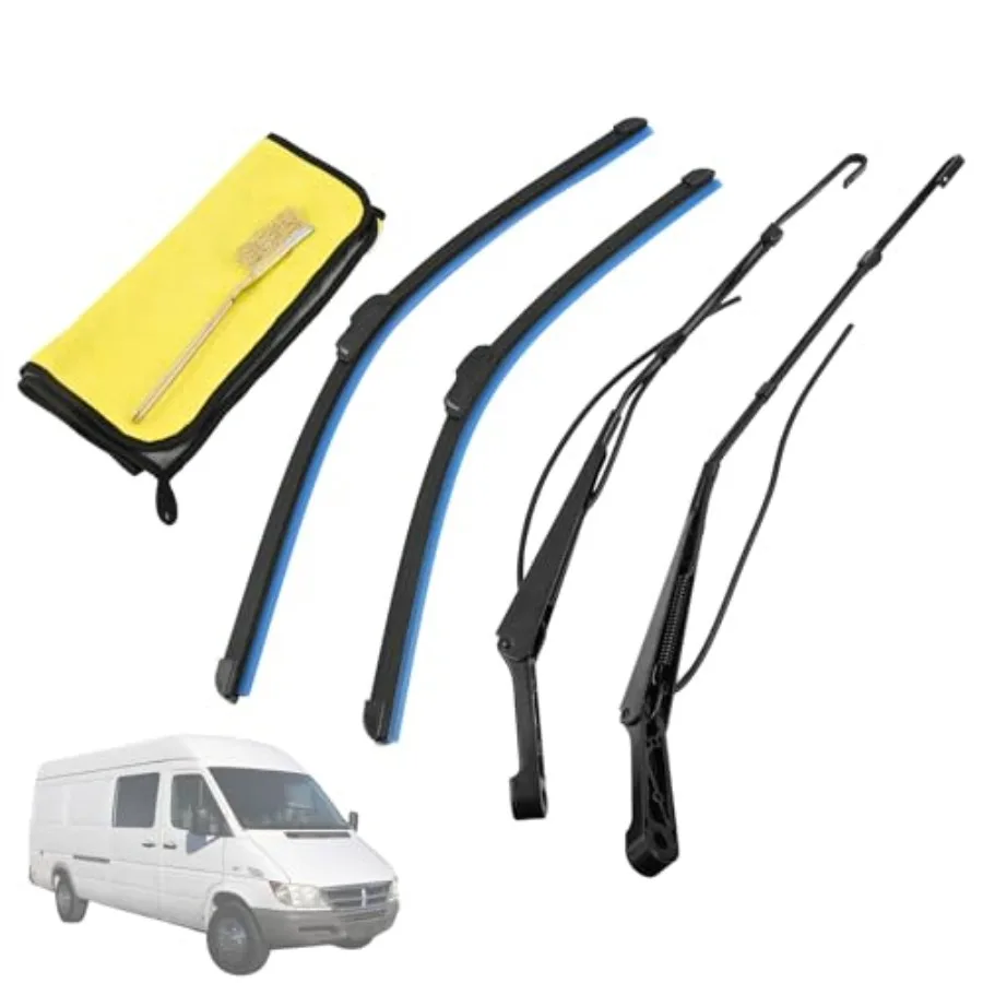 

1 Pair Front Windshield Wiper Arm and Blade Kit Fit for Dodge Sprinter 2500/3500 2003-2006, for Freightliner Sprinter 2500/3500