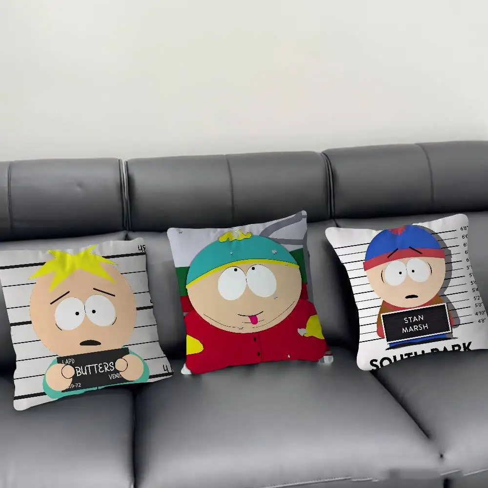 غطاء وسادة بتصميم كرتوني ساوثبارك من خشب القيقب، غطاء وسادة لحصاد الخريف السعيد، غطاء وسادة ديكور للعطلات #4