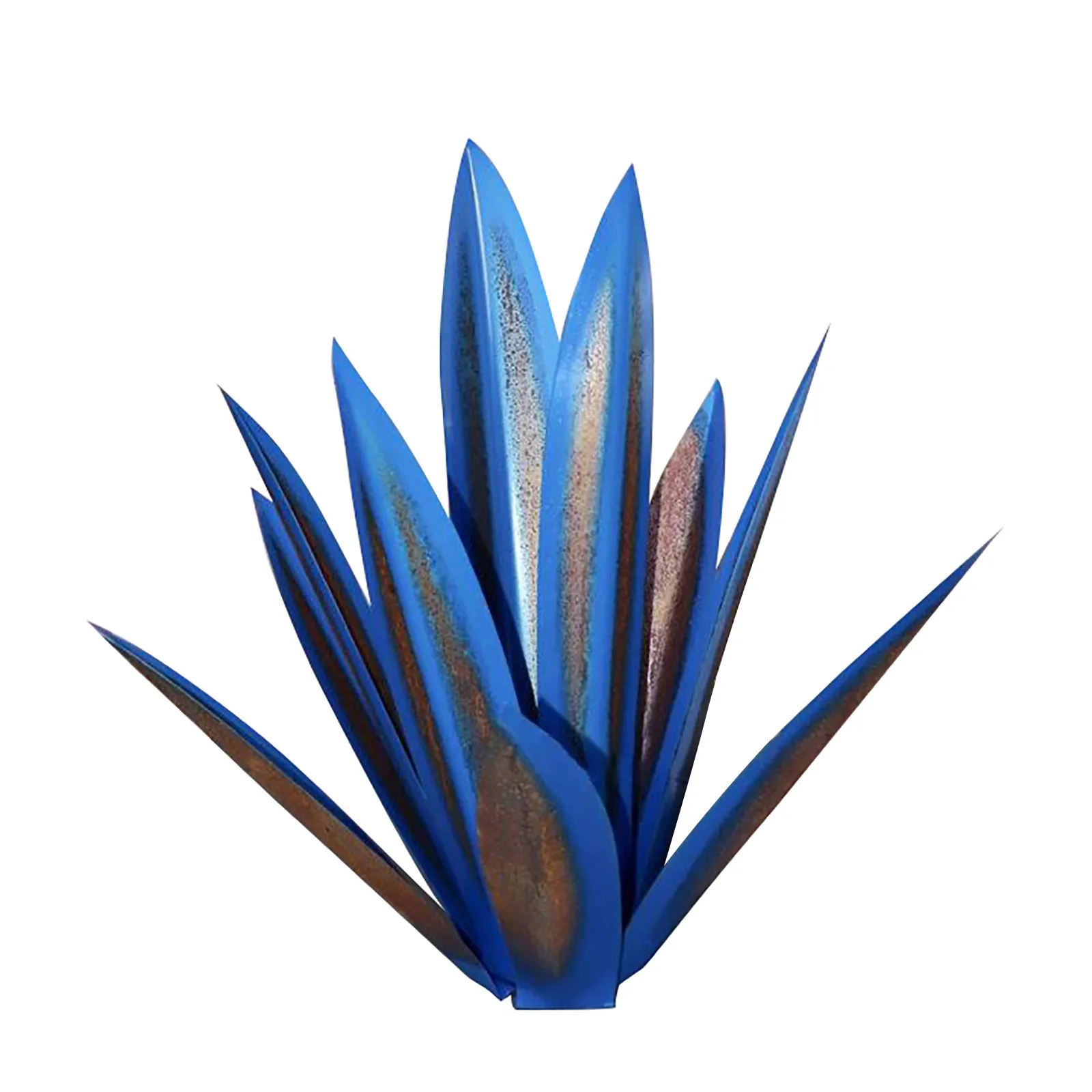 25“ Tequila Rustic Sculpture Metal Agave Plants Hand Painted Garden Statue Ornaments Home Decor Yard Statue Outdoor Lawn Decor