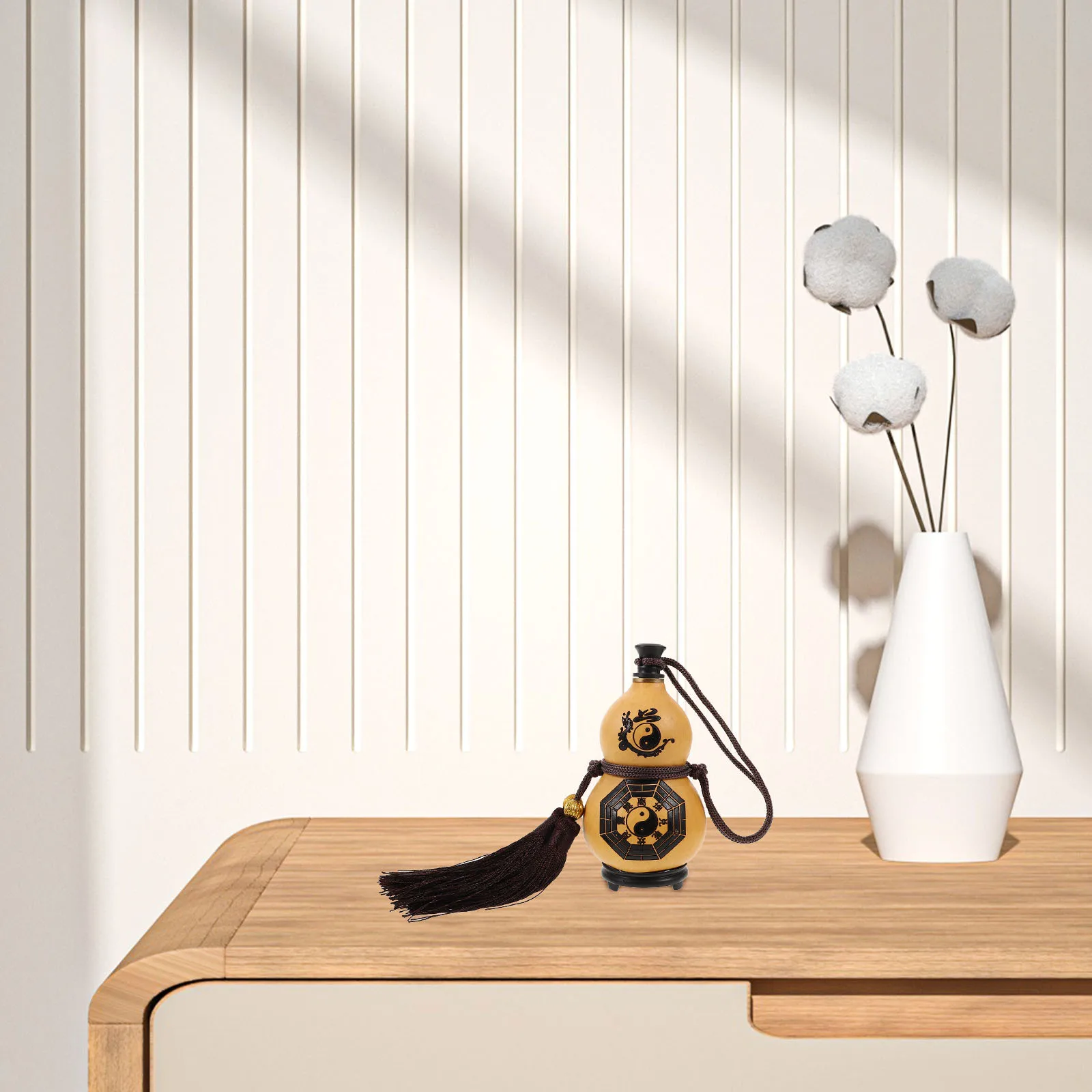 

Wine Gourd Bottle Portable Drinking Gourd Lightweight Smooth Surface Easy Cleaning for Outdoor Picnic Bar Restaurant