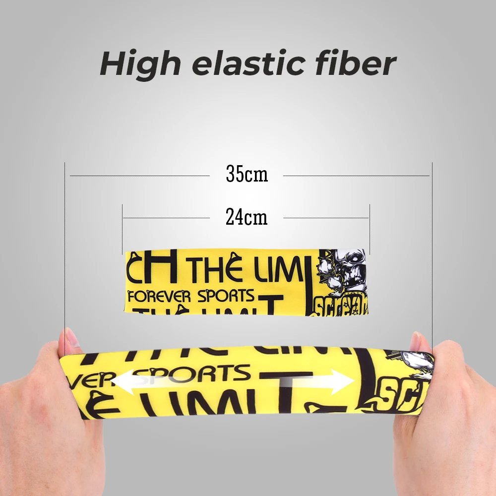 عصابة رأس رياضية مرنة للرجال والنساء ، شبح الجمجمة ، ضمادة العرق ، التنس ، اليوغا ، أغطية الرأس للصالة الرياضية ، الجري واللياقة البدنية ، اكسسوارات الشعر
