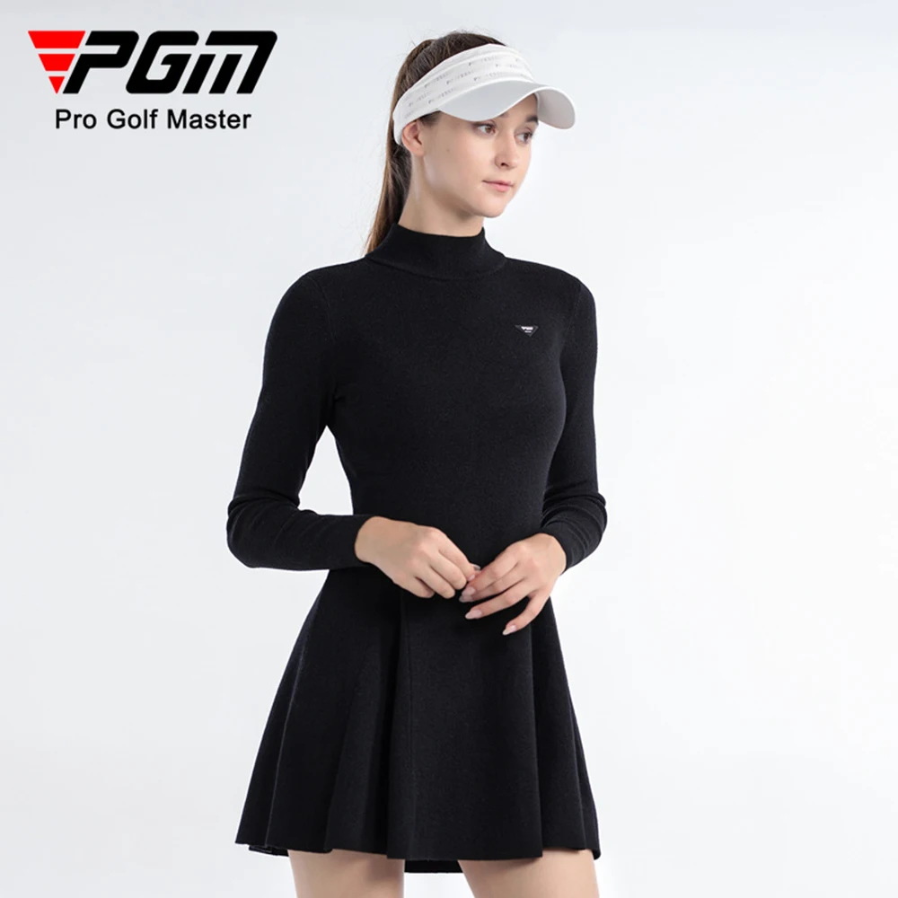 

PGM Golf Women Polo Dress Slim Fit Sports Girls Pleated Skirts With Inner Shorts Ladies High Waist Mini Dress Summer Spring S-XL