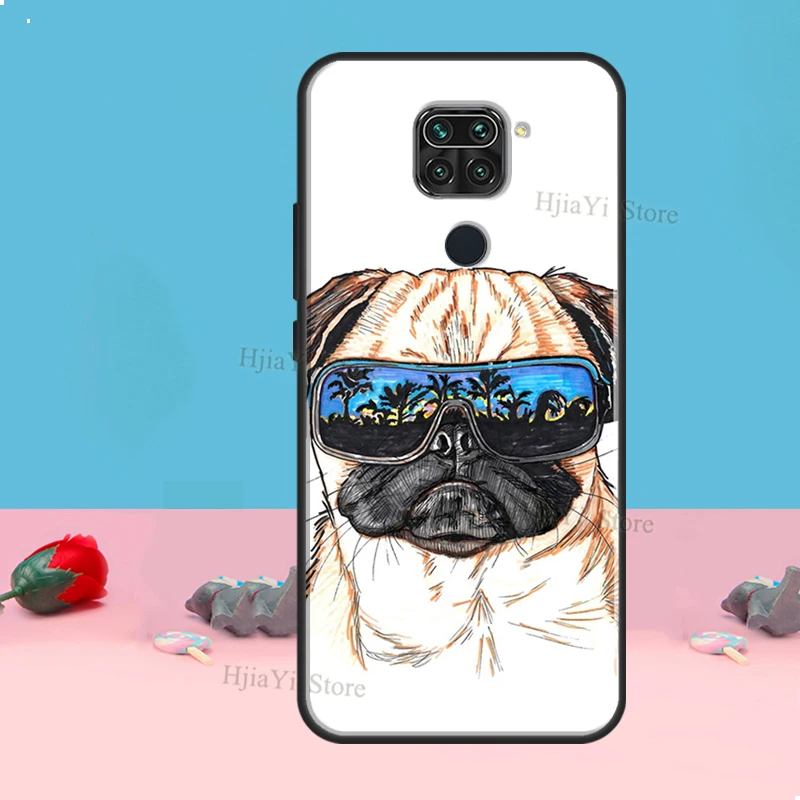 Pug Dog Case For Redmi Note 8 9 10 11 12 Pro Plus 10S 11S 12S Cover For Redmi 9C 10A 10C 12C Coque