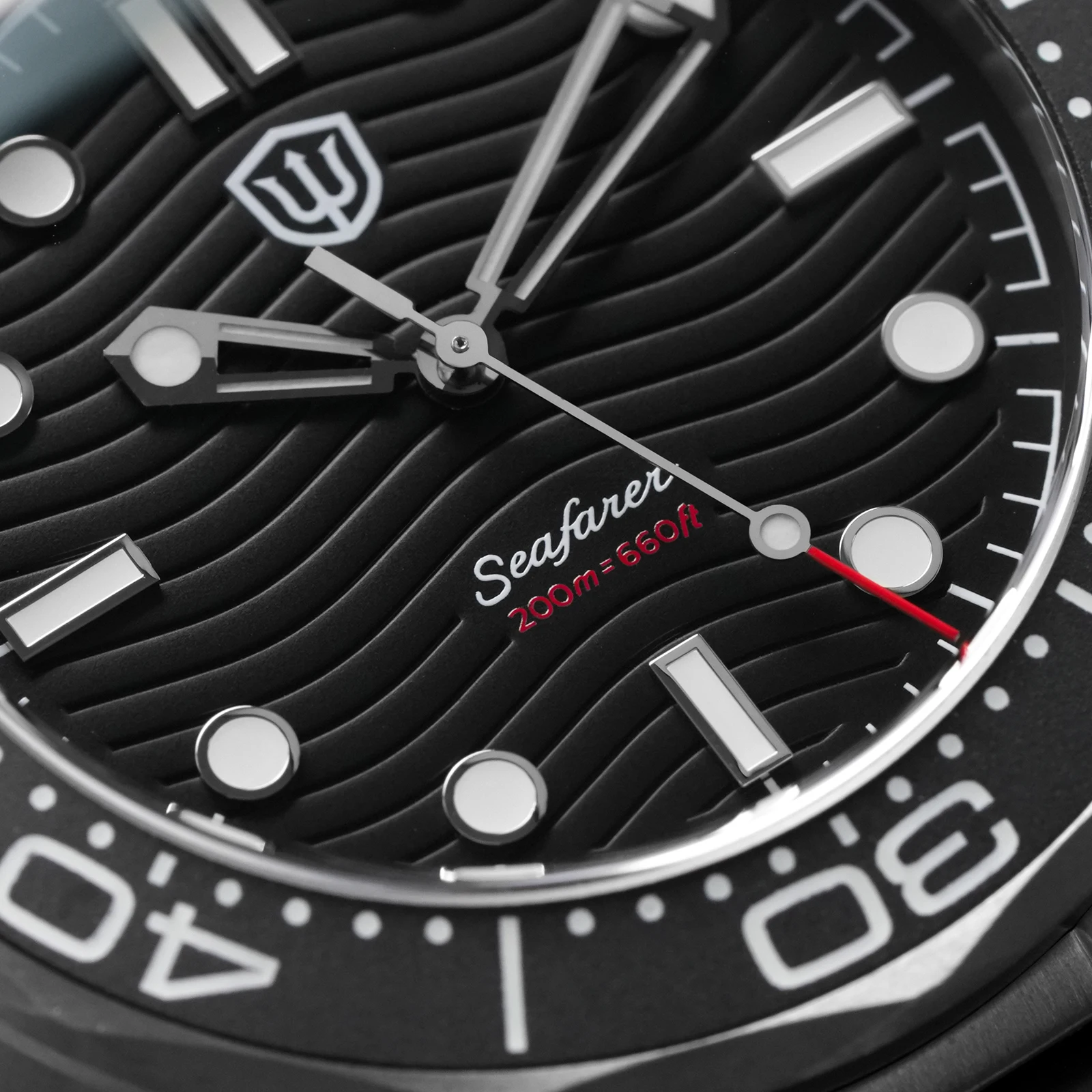 Watchdives 42mm Titanium Dive Watch NTTD VH31 Sweep Second Quartz Movement 200m Waterproof Super Luminous Men Watches WD007 V2 view 6