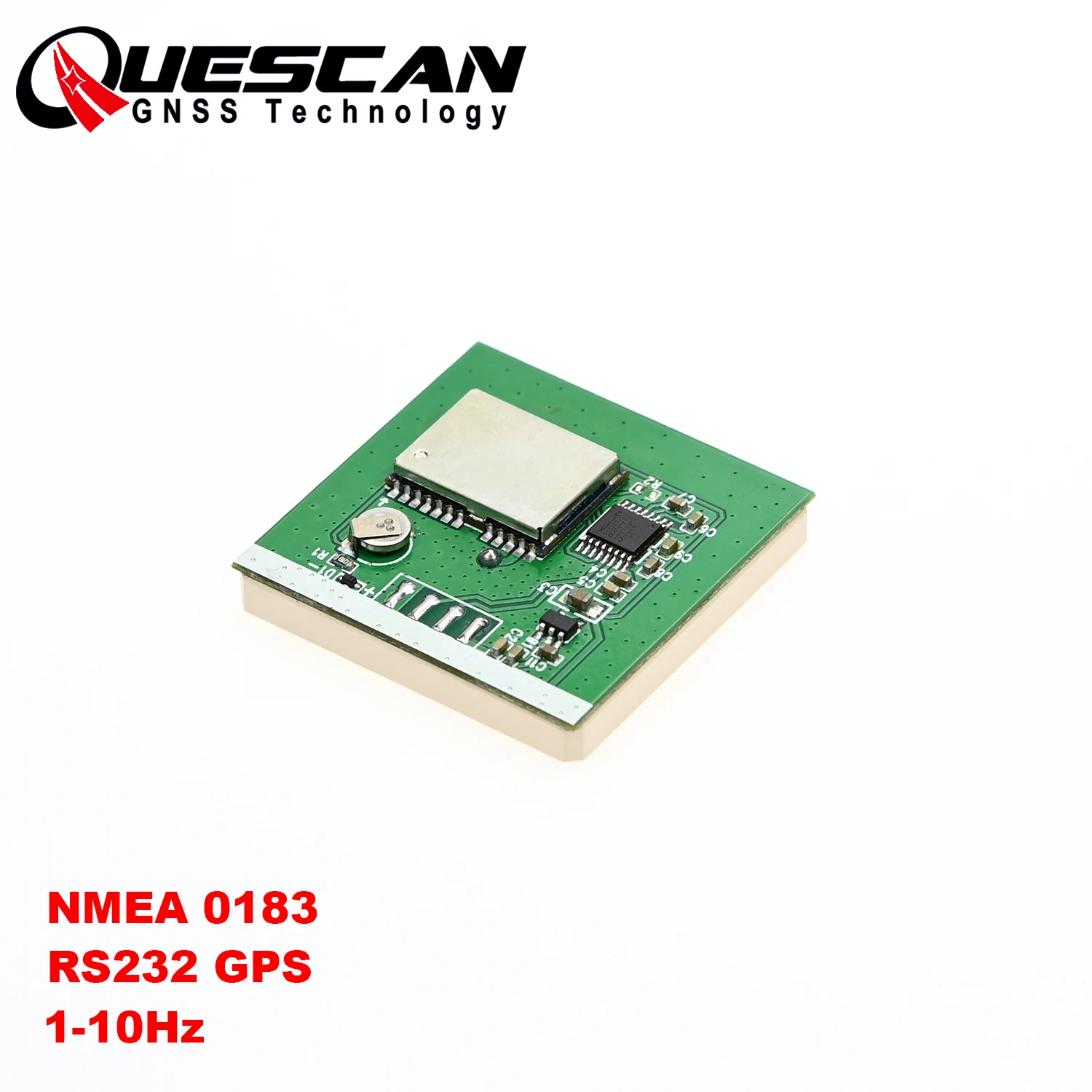 QUESCAN 3.3V-5V RS232 GPS Module Industrial NMEA0183 Antenna GPS Receiver NEO-7N Flash Memory 1-10Hz