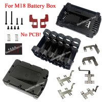 Power Tool 10*18650 Lithium Battery Plastic Case for M18 48-11-1815 for Milwaukee 18V Li-ion Battery Box Housings Shell Holder