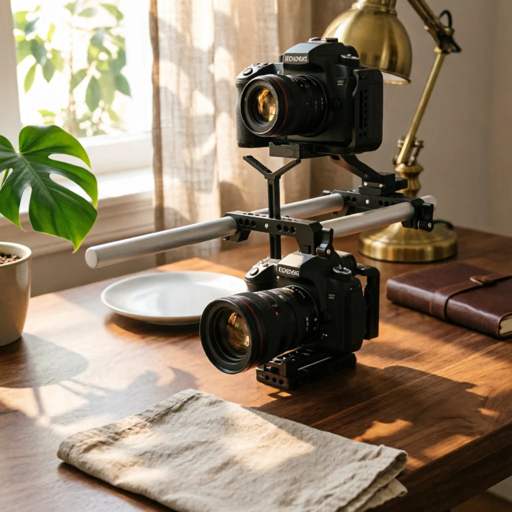 Camera Lens Support Bracket Secure Camera Lens Support Bracket with Quick-Release Plate Quick Release Plate Universal