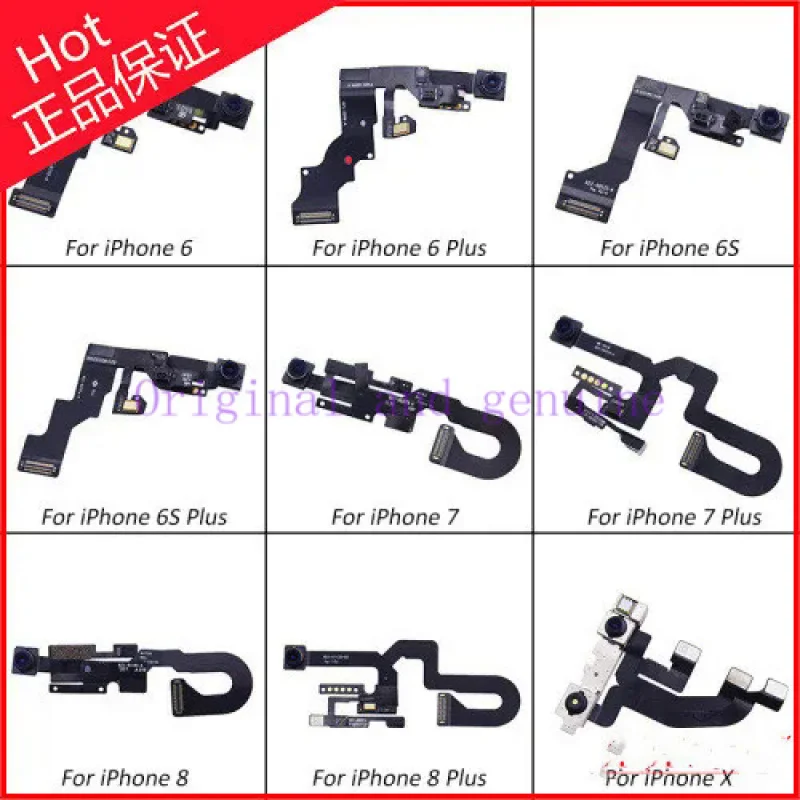 Front Camera with Photosensitive  for Iphone 6,6P ,6S,6SP, 7,7P, 8,8P ,X, Small Camera Module Flex Cable Repair Part