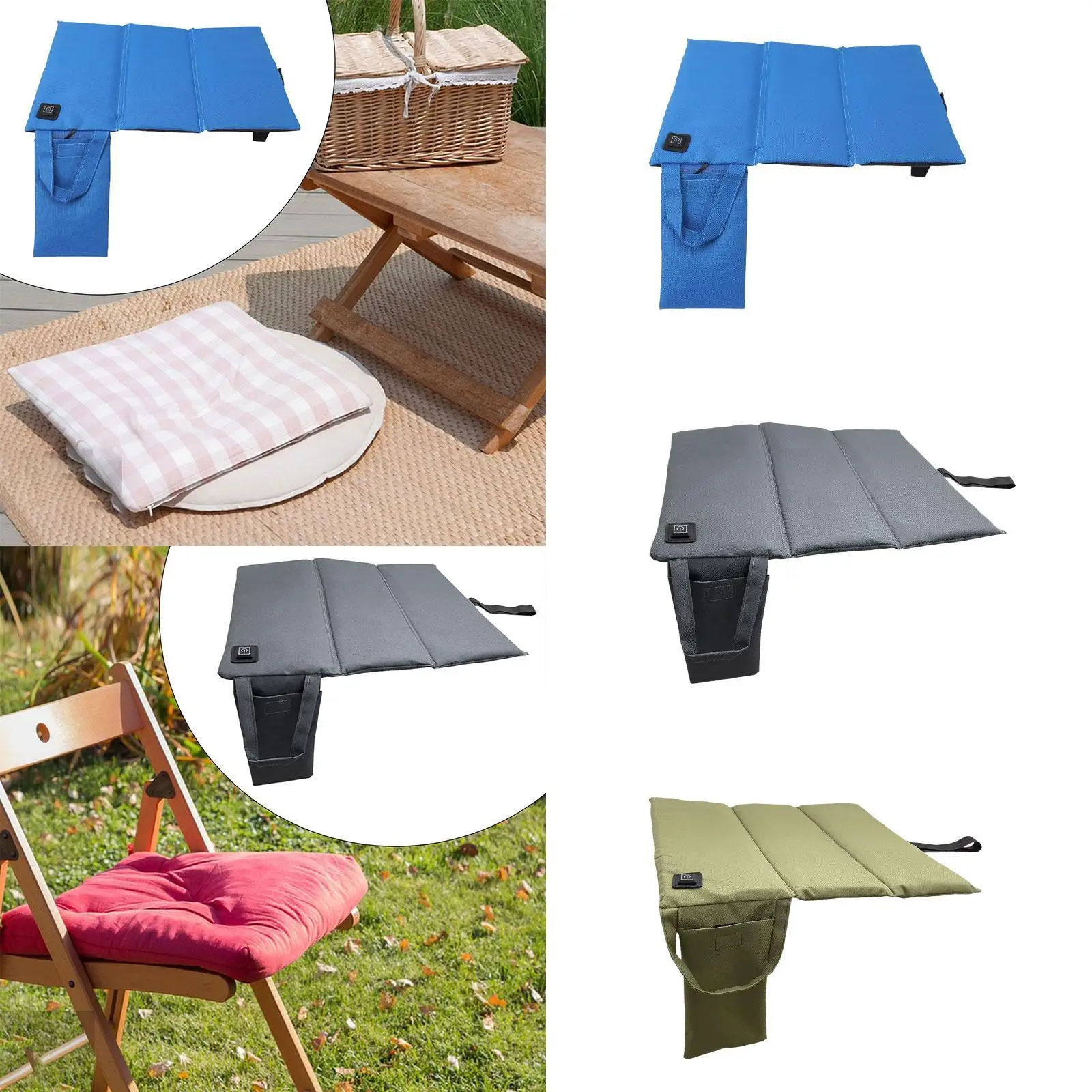 

Heated Seat Cushion Lightweight Outdoor Sitting Pad for Park Hiking Backyard