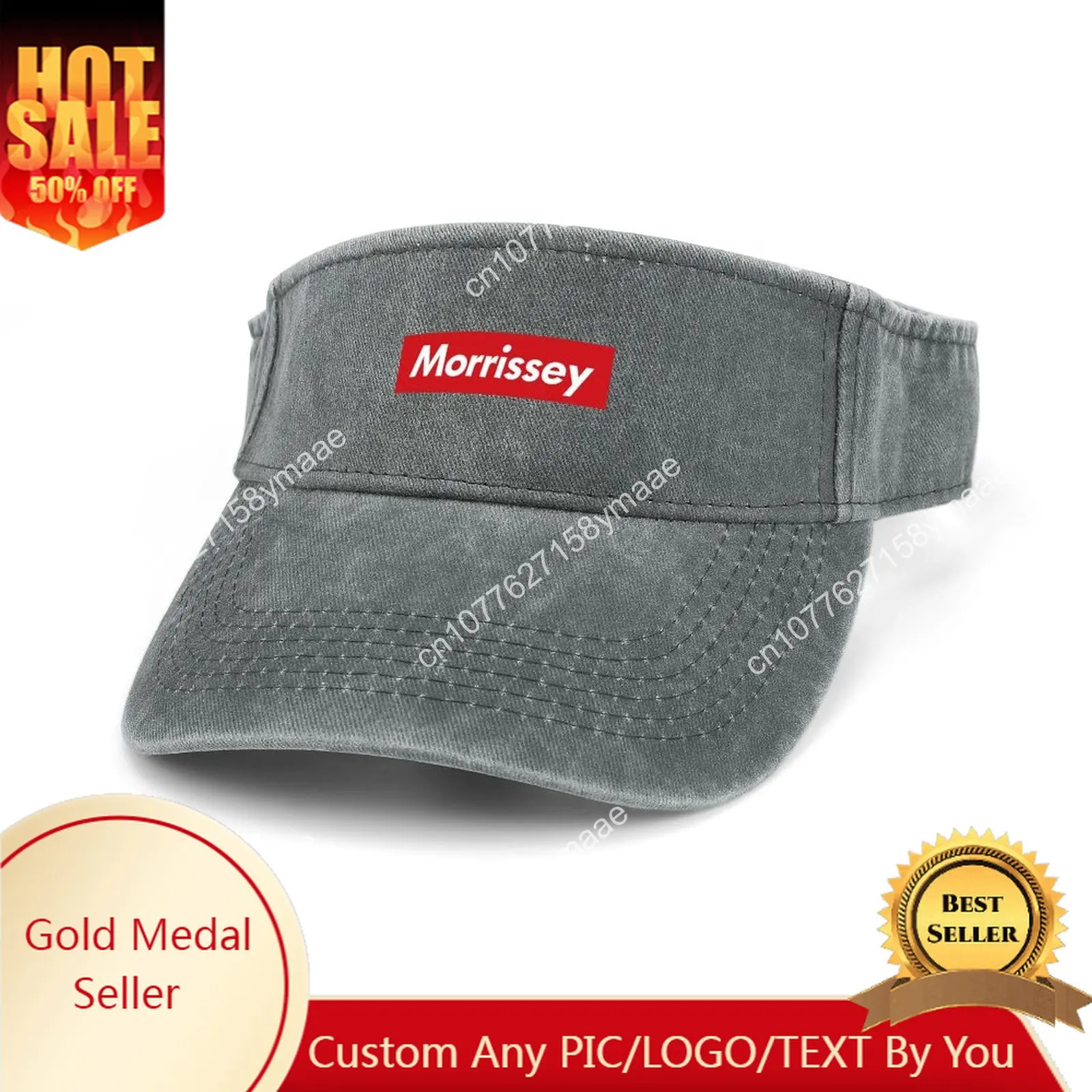 Morrissey Sun Visor Leaky Top Cowboy Hats Mens Womens Pop Customize DIY Cap Sports Baseball Tennis Golf Caps Empty Open Top Hat