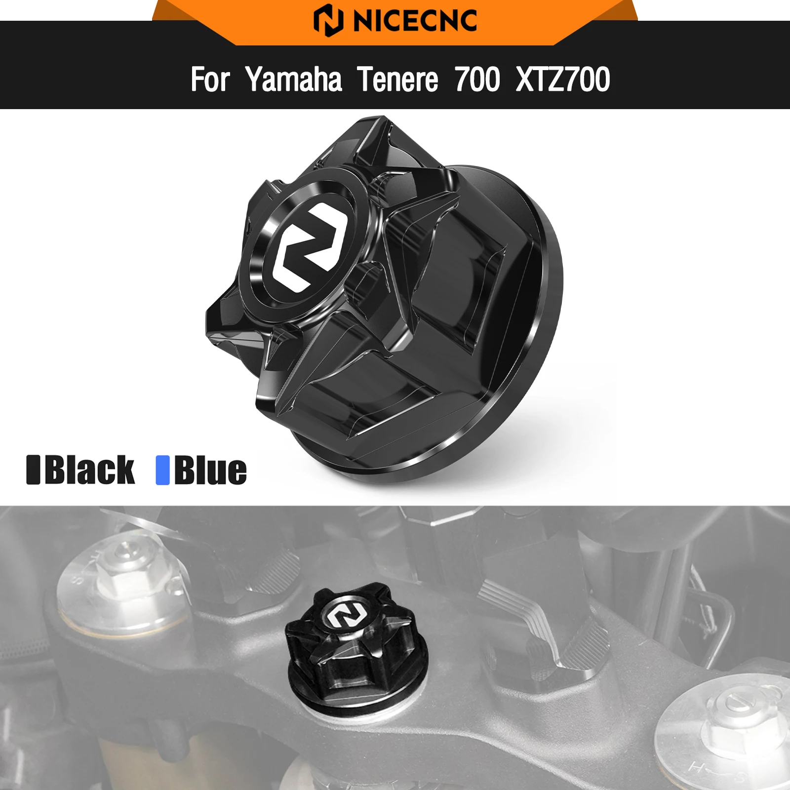 

For Yamaha Tenere 700 T700 XTZ700 2019-2024 Steering Stem Nut TENERE700 Rally Edition 2020-2024 T7 World Raid 2022 YZF R7 MT09