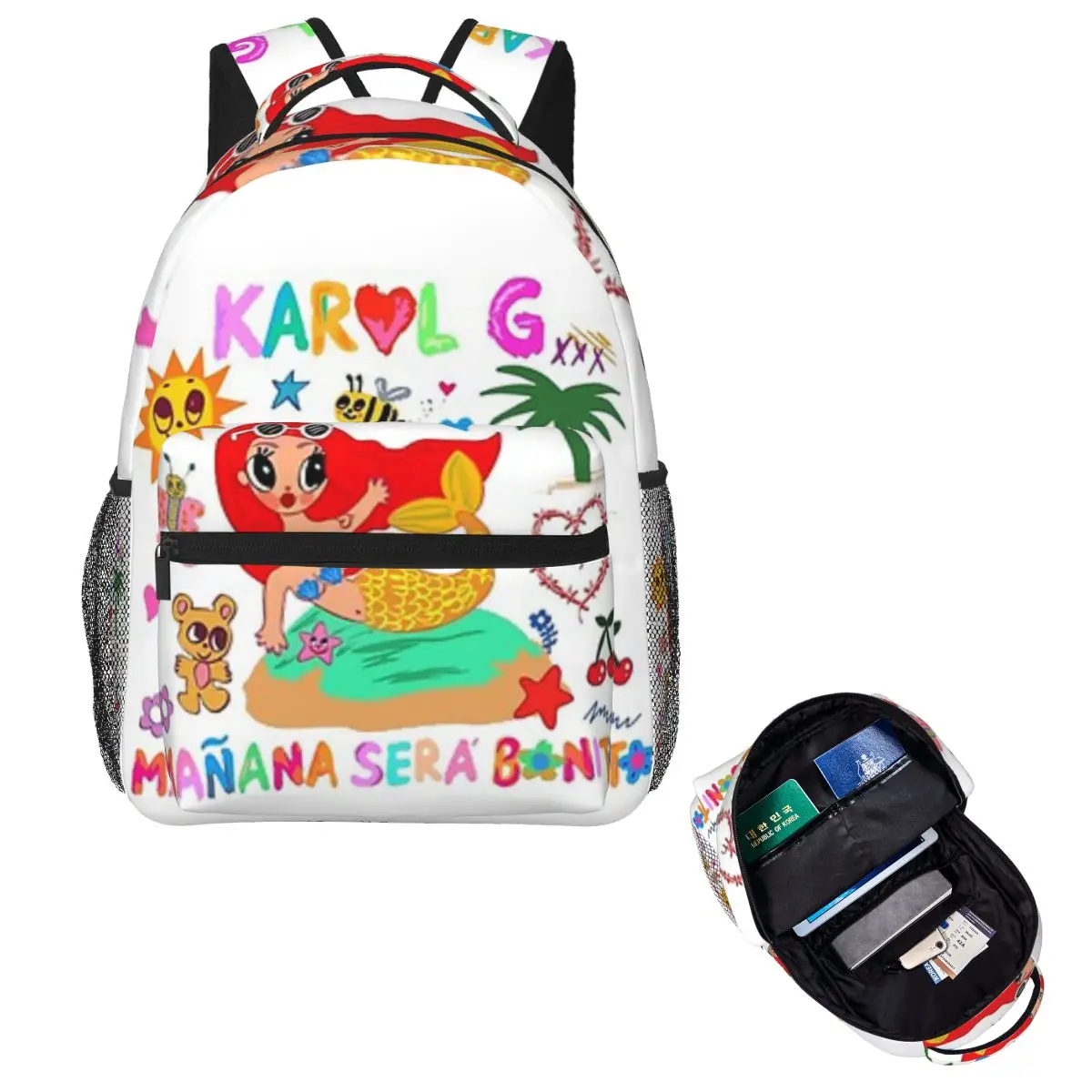 

Рюкзак Manana Sera Bonito Karol G, Лидер продаж, рюкзак большой емкости, детская сумка для книг, школьная сумка, сумки на плечо для мужчин и женщин