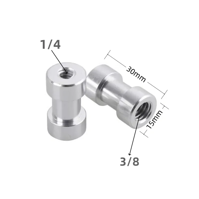 Accessori per fotocamera DSLR SLR adattatore a vite da 1/4 "a femmina da 3/8" per adattatore porta ombrello leggero per videocamera