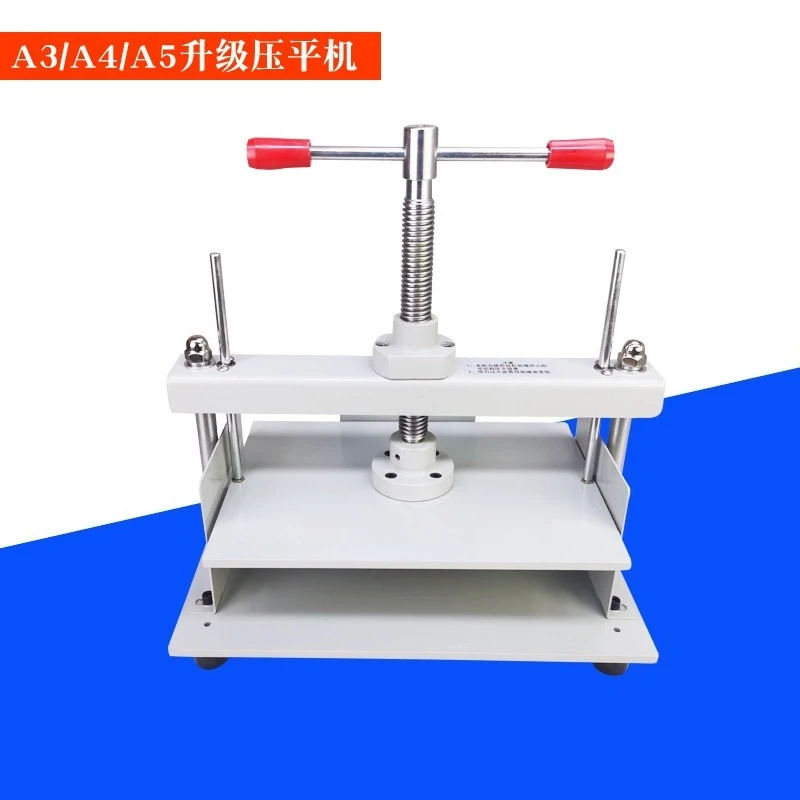 Small Manual Flattening Machine Voucher Bill Book Paper Flattening Machine Binding and Finishing Machine
