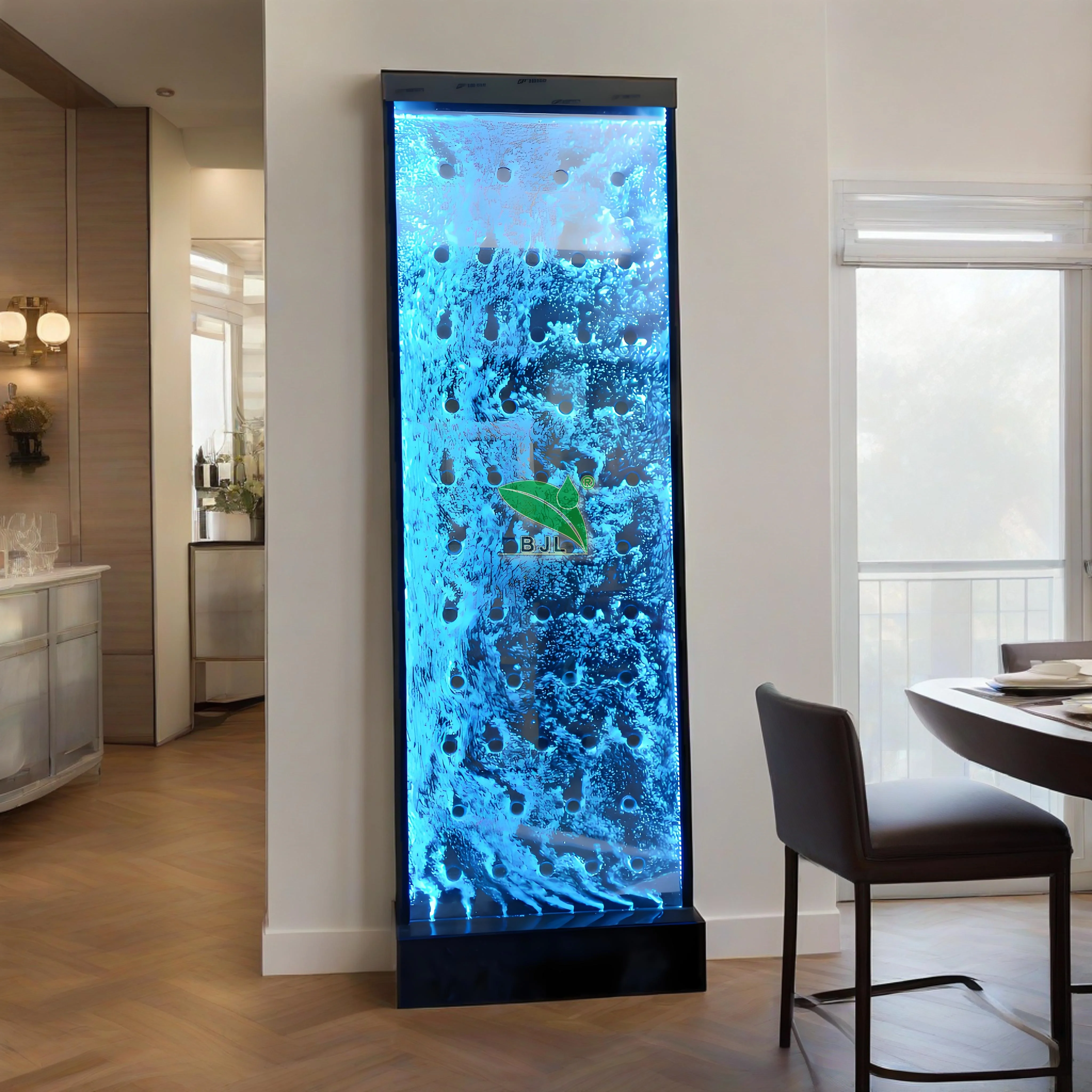 Customization.Colourful Indoor Led Acrylic Water Bubble Wall Display Screen Pub Room Divider Bar and Lounge Furniture