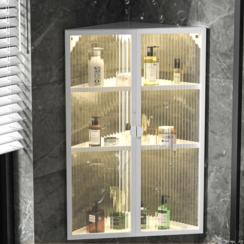 

Bathroom Rack Acrylic Wall-Mounted Punch-Free Bathroom Vanity Storage Cabinet