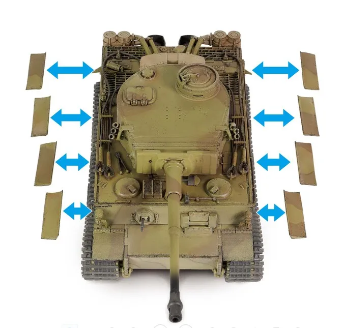 Forças de valor fov 1/32 #121 ww2 alemão tunísia alemão sd. kfz.181 pzkpfw vi tigre ausf. E tanque pesado diecast coleção modelo