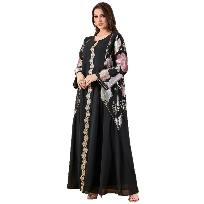 

African Dresses For Women Muslim Fashion Abayas Boubou Dashiki Ankara Outfits Evening Gown Dubai Kaftan Abaya Robe Marocaine
