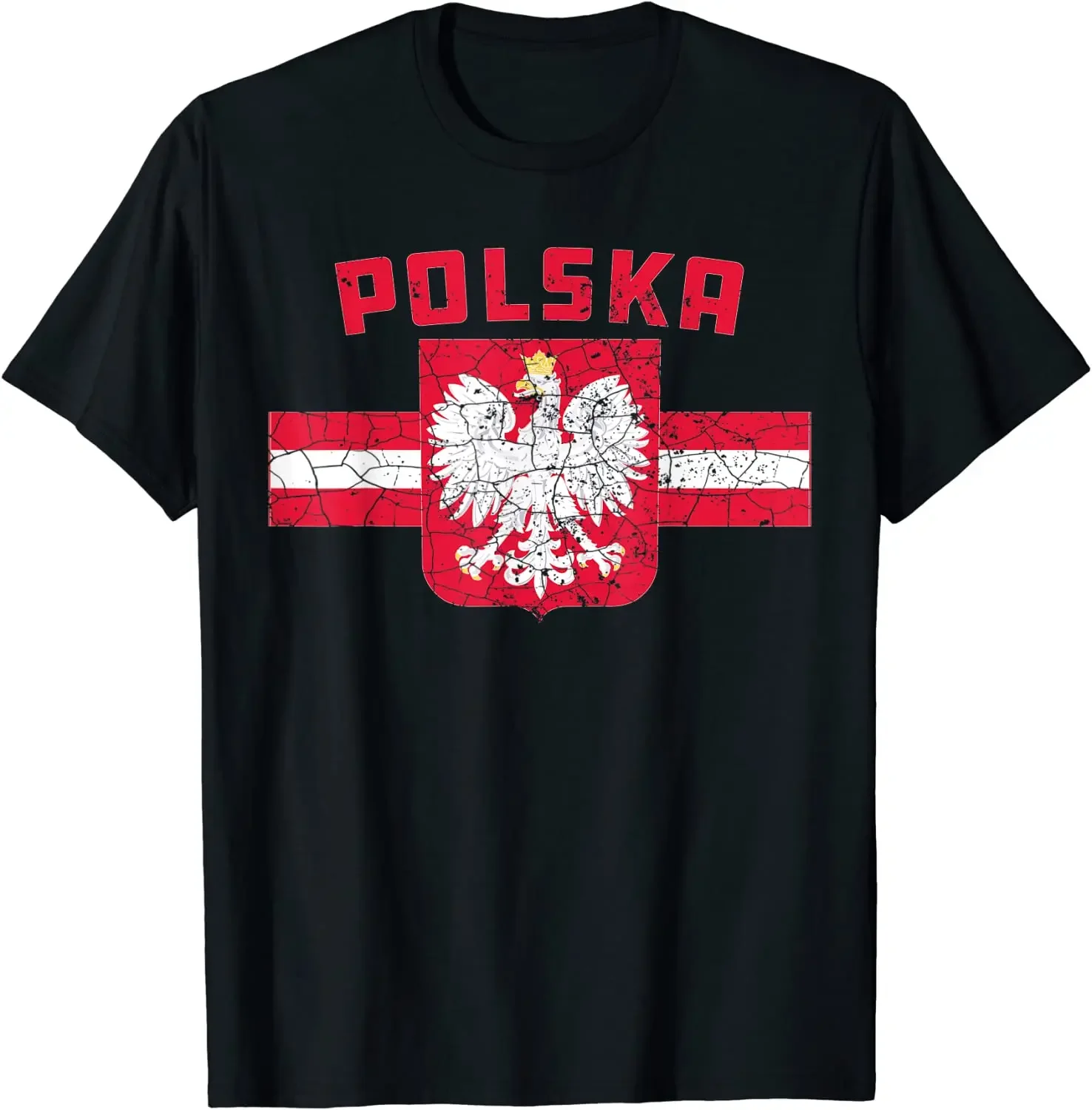

Polska Poland Flag Polish White Eagle Men T-Shirt Short Sleeve Casual 100% Cotton O-Neck Summer TShirt