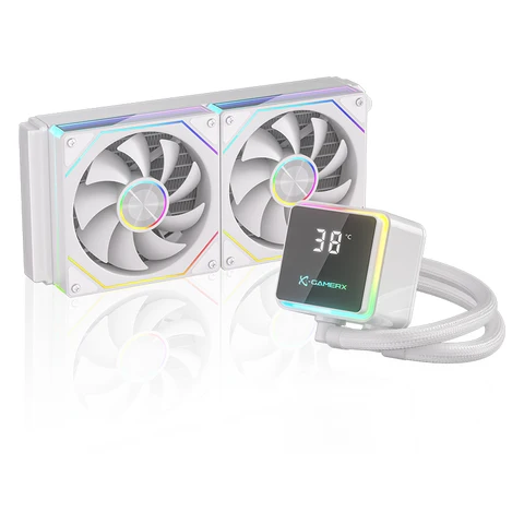 X-GAMERX PowerTrain M240 Water Cooler 240mm Global ARGB Light Effects…
